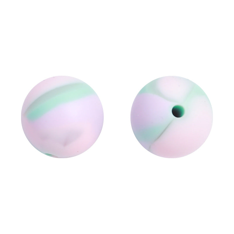 Wholesale 100PCS/PACK Sweet Candy Color Silicone Beads